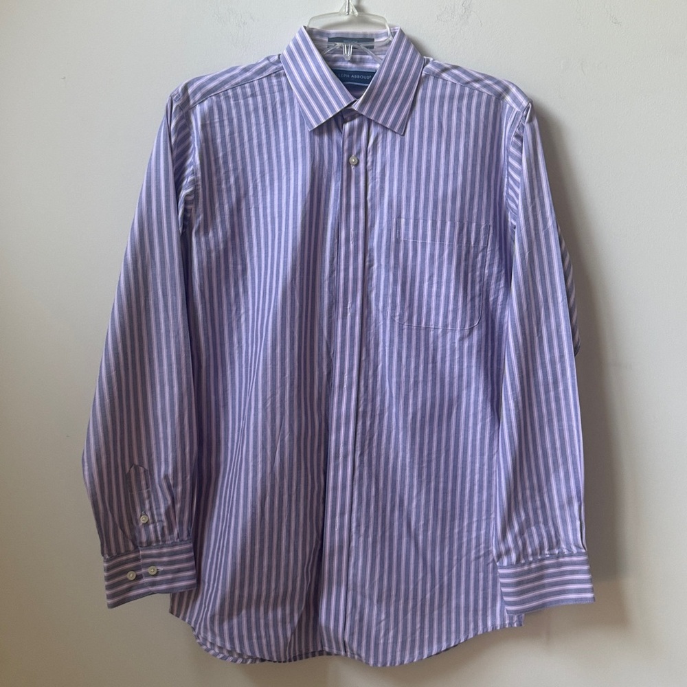 Joseph Abboud Lavender and Gray Striped Shirt Boy’s Size 18